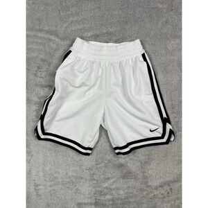 Nike Dri-FIT DNA Big Kids Boys Basketball Shorts White Black FJ6802-100 S Flaw